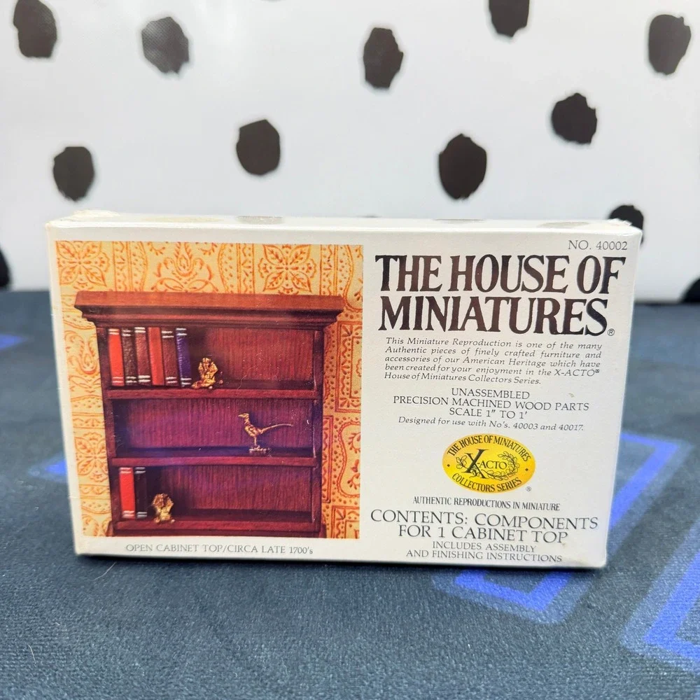 Lot 4 Vtg House of Miniatures Kits Factory Sealed 1:12 Hutch Chairs Table Top